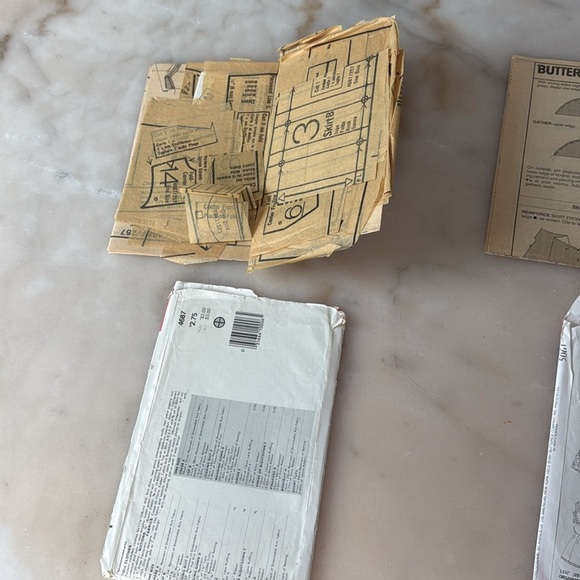 Butterick 4687 5061 Barbie Doll Clothes Wardrobe Patterns Wedding dress Vintage - Picture 9 of 9